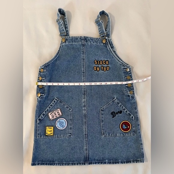 Disney Forever 21‎ Blue  Denim Overall Dress Sz Medium - Picture 3 of 10